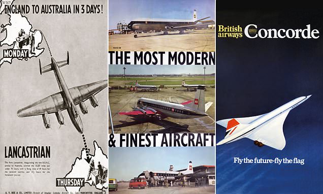 100 Tahun Poster British Airways Ungkap Sejarah Maskapai Inggris